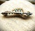 Metal Antique Etruscan Revival 10k Gold Openwork Brooch Pin, Turquoise Stones For Sale - Image 7 of 12