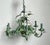 Shabby Chic Vintage Regency Tole Rose Chandelier For Sale - Image 3 of 12