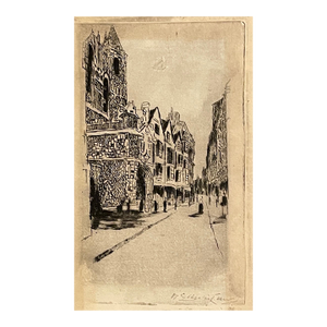 William Edinlaw Oldest House in London Etching