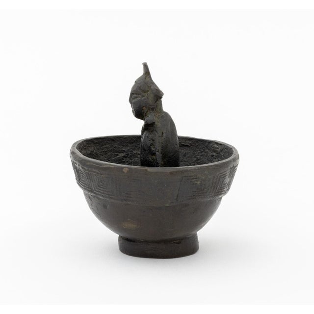 Chinese Archaistic Bronze Trick Cup For Sale In New York - Image 6 of 8