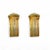These stunning 18K yellow gold earrings feature a ribbed texture with curved details that exude a sleek and timeless...