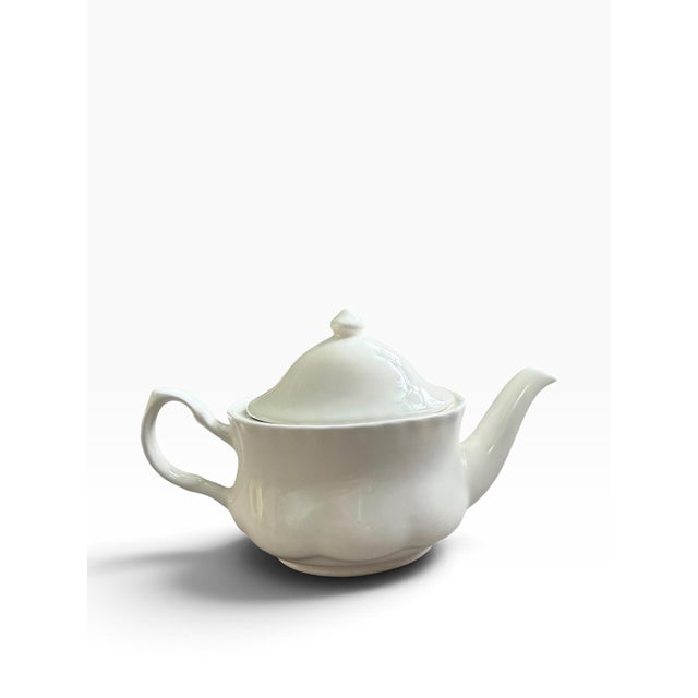 Vintage Kaldun & Bogle Hand-Painted Floral Teapot With 3d Pansies For Sale - Image 4 of 6