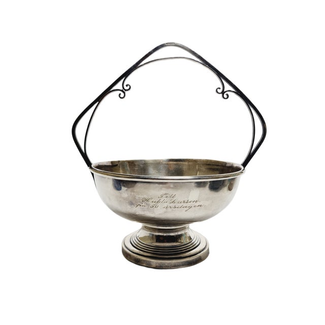 Metal Art Nouveau Fruit Basket from WMF, 1890s For Sale - Image 7 of 8
