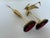Brass Mid Century Modern Large Brass Crane Figures on Wood Base - A Pair For Sale - Image 8 of 12