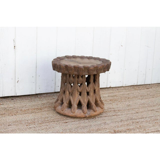 Oxidized Wood African Ceremonial Stool For Sale In Los Angeles - Image 6 of 10