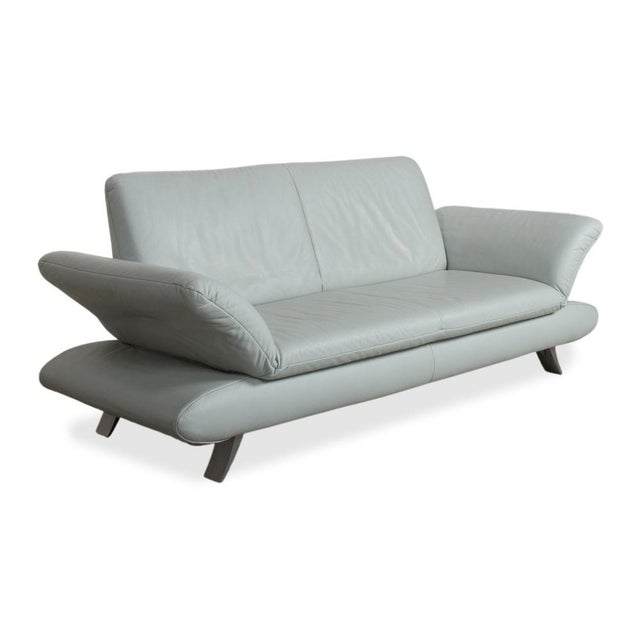 Rossini 2-Seater Sofa in Blue Leather from Koinor For Sale - Image 5 of 16