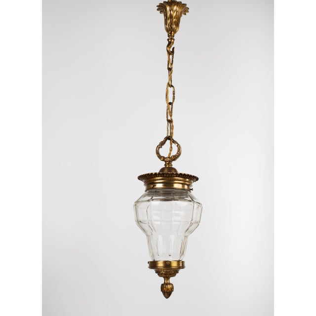 A vintage French hall lantern in the iconic "Versailles" style for a grand entryway, hallway, or dining area. Body:...