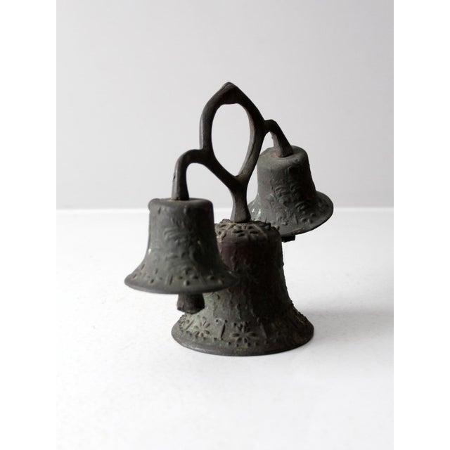 Mission Antique Mission Style Triple Bell For Sale - Image 3 of 9