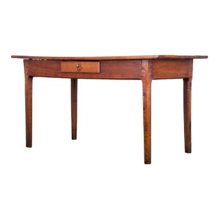 Antique Country French Farmhouse Walnut Table For Sale