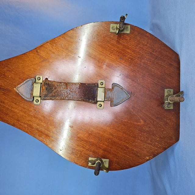 Spalding Vintage Multi LawnTennis Racket Press Set of 3 Slazengers Spalding Free Standing For Sale - Image 4 of 11