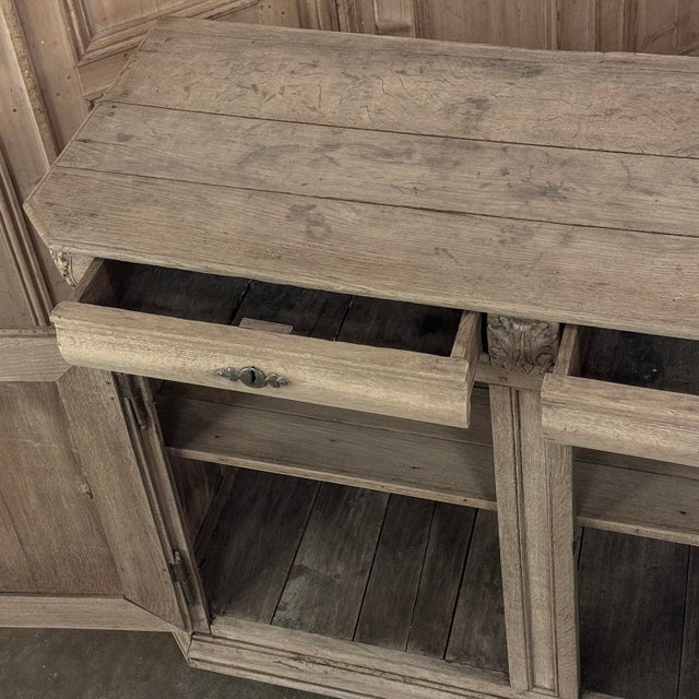 18th Century Country French Neoclassical Stripped Oak Buffet For Sale - Image 15 of 18
