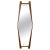 Wood Mid-Century Italian Hexagonal Mirror, 1950s For Sale - Image 7 of 7