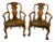 Antique Victorian Carved Walnut Desk Chairs, 1880s, Set of 2 For Sale