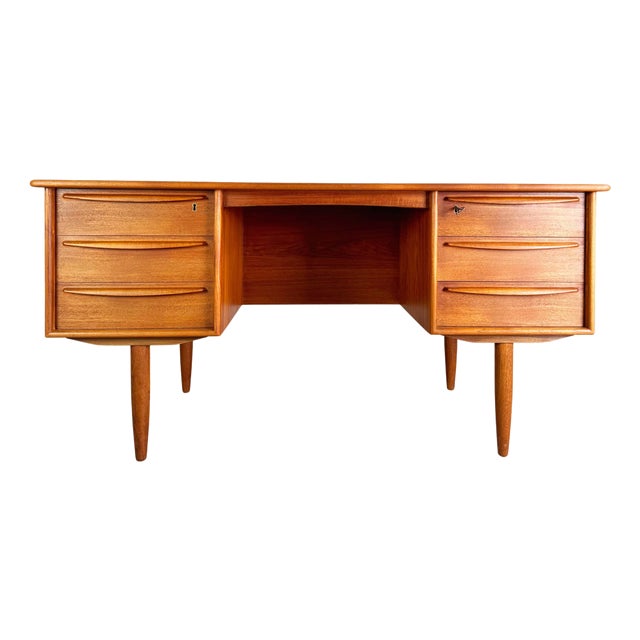 Mid-Century Falster Desk in Teak by Svend Å. Madsen For Sale