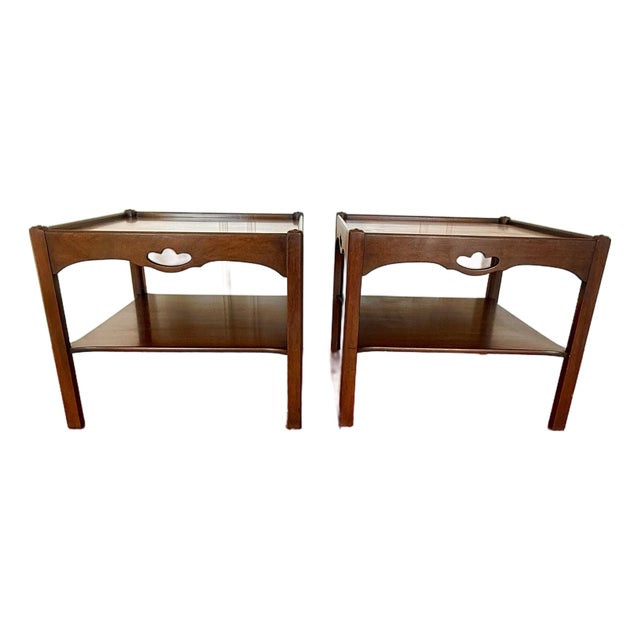 Pair of Vintage Kittinger Mahogany End Tables – Buffalo, New York For Sale