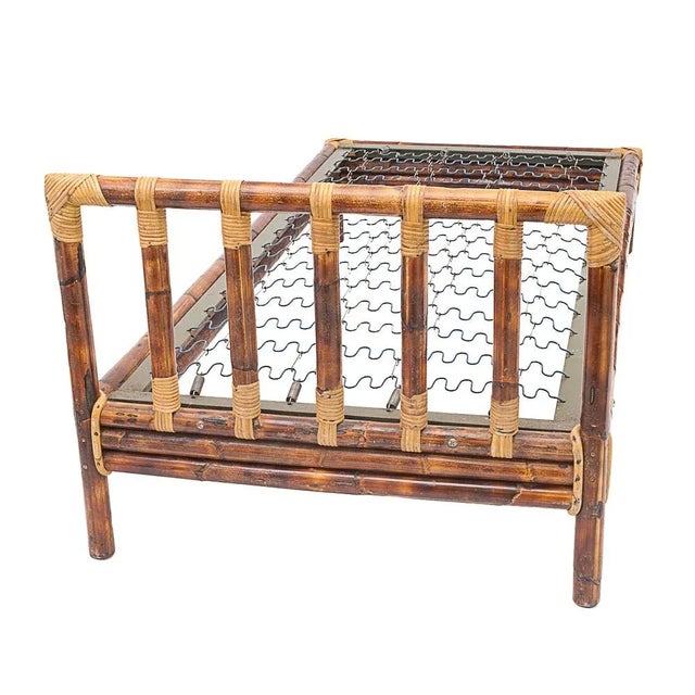 Daybed in Bamboo, 1960s For Sale - Image 3 of 9
