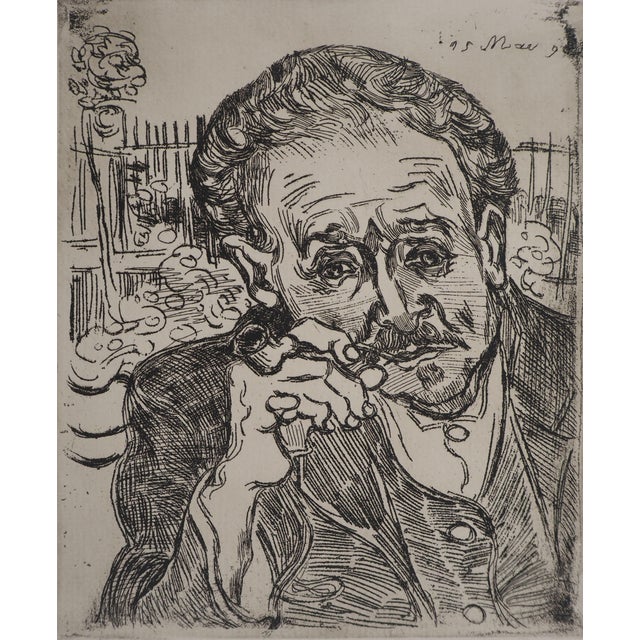 Vincent Van Gogh (1853-1890) (after) Portrait of Doctor Gachet Engraving Unsigned On laid paper, 32 x 25 cm INFORMATION:...