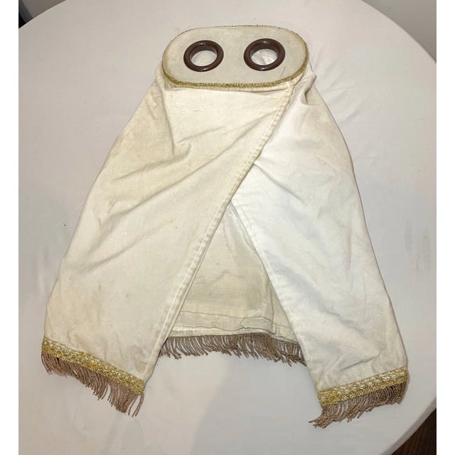 Up for sale is a rare high quality early antique handmade Synagogue used Judaica scroll cover. This lovely mantel is...