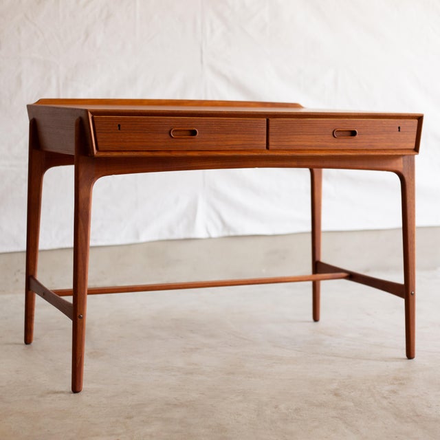Svend Åge Madsen "Model 200" Teak Desk for Sigurd Hansen, Denmark, 1958 For Sale - Image 10 of 10