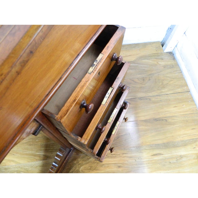 Victorian Walnut Davenport Desk For Sale - Image 13 of 17
