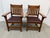 Design Plus Gallery presents a Pair of Mission Style Armchairs in the Arts & Crafts Design Style. The chairs are made of...