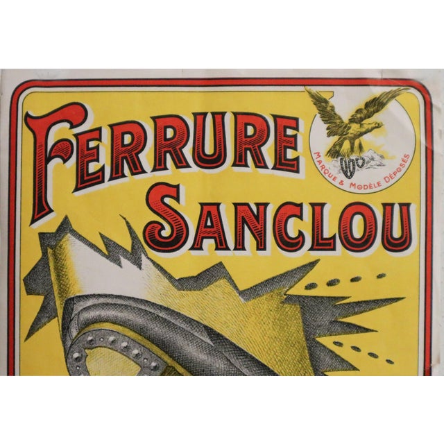 Art Deco 1920s French Advertisement, Labouche Frères, "Ferrure Sanclou" For Sale - Image 3 of 5