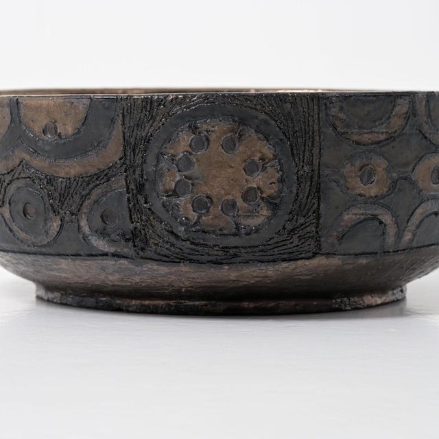 Large Decorative Perignem Bowl, 1960s For Sale - Image 13 of 18
