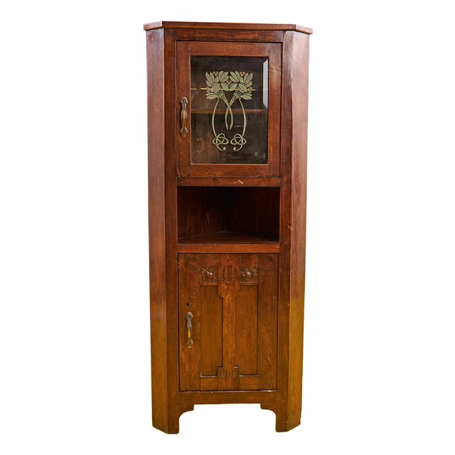 Rustic Cantonal Corner Cabinet, 1900s For Sale