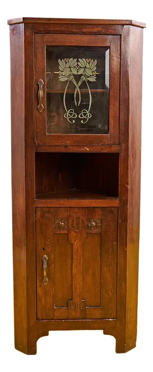 Rustic Cantonal Corner Cabinet, 1900s