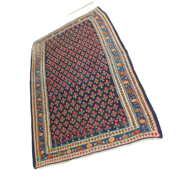 Persian Antique Persian Handmade Flatwoven Kilim. 3'10"x 5'10" For Sale - Image 3 of 12