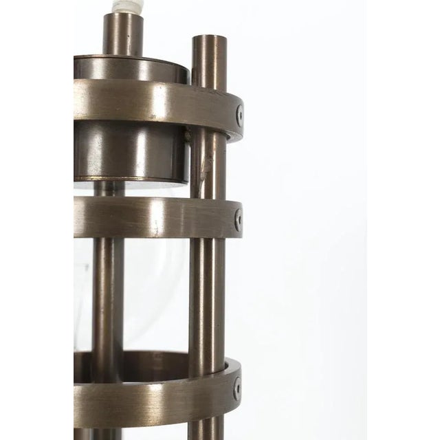 Brown Vintage Brutalistic Hanging Lamp For Sale - Image 8 of 9