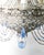 19th Century Italian Beaded Chandelier with Sapphire Blue Drops For Sale - Image 11 of 13