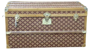 Vintage America Monogram Steamer Trunk, 1930s