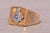Contemporary The Mason: Two Tone Masonic Ring in White and Yellow Gold For Sale - Image 3 of 8