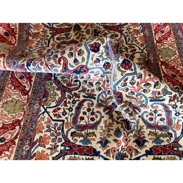Antique Qum Rug, 1890s For Sale - Image 15 of 17