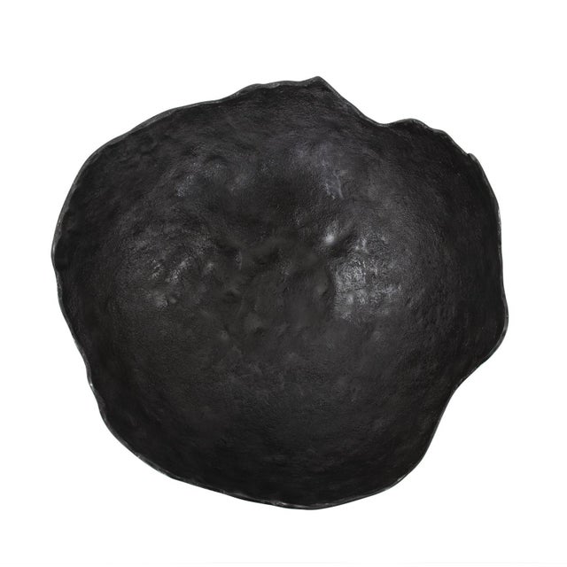 Kenneth Ludwig Chicago Rough Wash Grey Round Large Bowl For Sale - Image 4 of 10