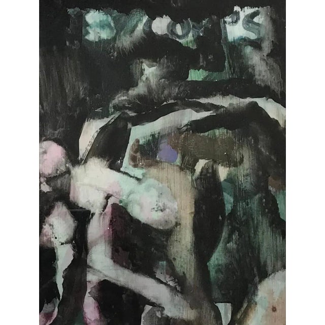 Olga Reiwald, Green and Pink, Watercolor For Sale - Image 5 of 9