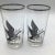 Transparent Vintage Federal Platinum Rim Game Bird/Sportsman Cocktail Glasses - Set of 8 For Sale - Image 8 of 12