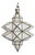 Vintage Double Prism Indian Frosted Glass Pendant Light For Sale