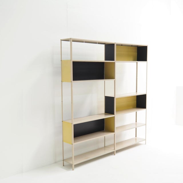 Metal Modular Shelving System by Friso Kramer for De Bijenkorf / Asmeta, 1953 For Sale - Image 7 of 10