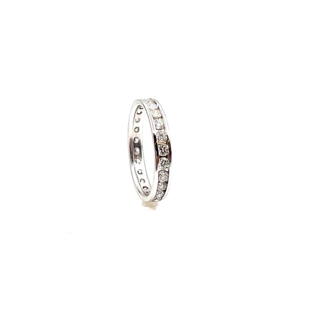 Early 21st Century 1.25 Ct Diamond Eternity Ring Size 6.5 For Sale - Image 5 of 5