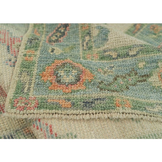 Turkish Oushak Rug 2'2" x 7'11" #20212 For Sale In Houston - Image 6 of 8