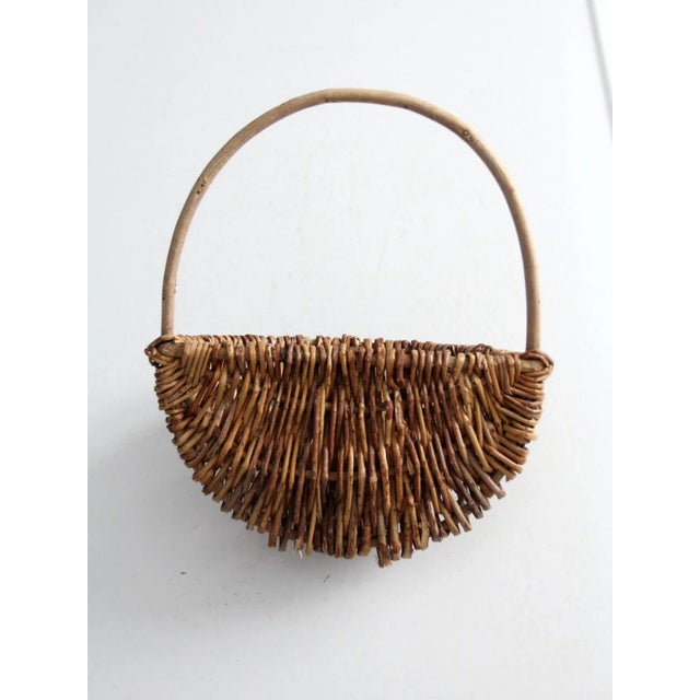 Vintage Woven Wall Basket For Sale - Image 10 of 13