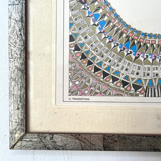 Antonio Tramontana, Compositions, Serigraphs, 1980s, Framed, Set of 4 For Sale - Image 6 of 18