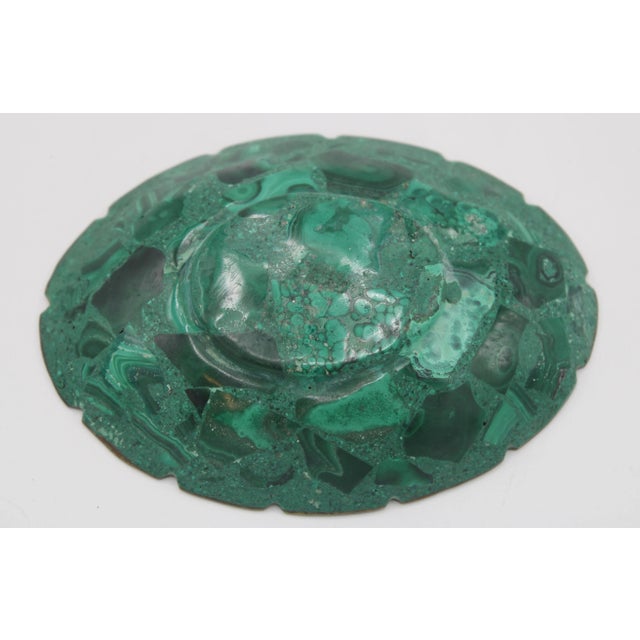 Mid Century Modern Malachite Dish For Sale - Image 4 of 8