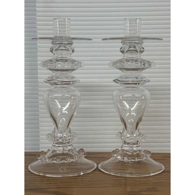 2000 - 2009 Juliska Harriet Candlestick Holders, Pair For Sale - Image 5 of 12