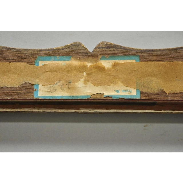 Vintage Italian Hollywood Regency Gold Gilt Wood Art Picture Frame 18.25 X 15.5 For Sale - Image 12 of 13
