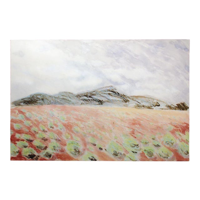 Nancy Denison Untitled Original Watercolor Landscape Painting C.1986 For Sale