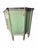 Neoclassical Vintage Neoclassical Green & Gold Painted Sideboard / Buffet With Black Marble Top For Sale - Image 3 of 12