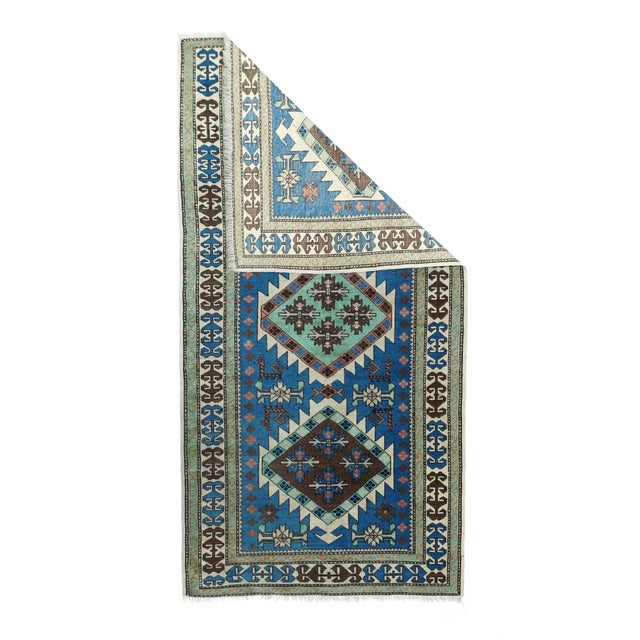 SW Caucasus/Armenia. Boldly patterned, strongly colored, totally geometric, all wool, coarse to moderate weave, medium to...